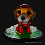 Load image into Gallery viewer, Custom Superhero Dog Diorama