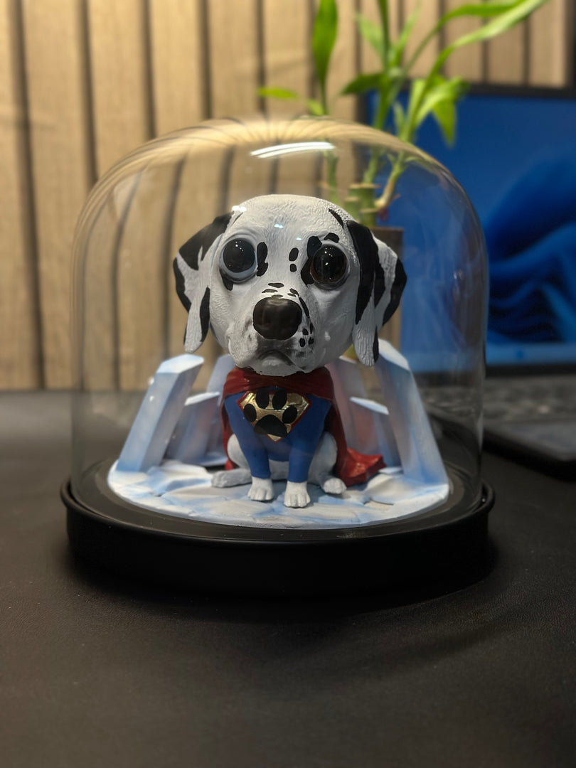 Custom Superhero Dog Diorama