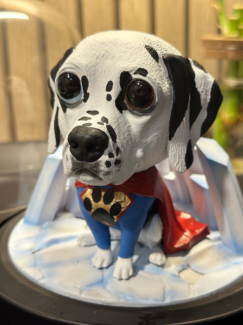 Custom Superhero Dog Diorama
