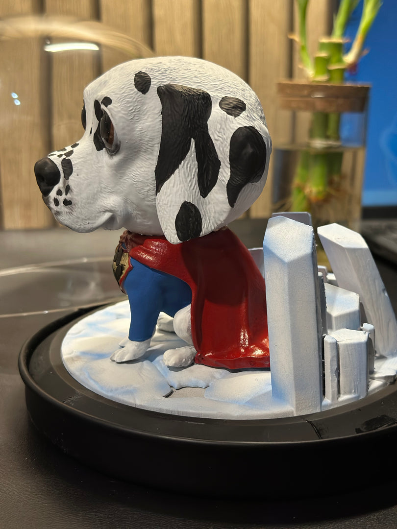 Custom Superhero Dog Diorama