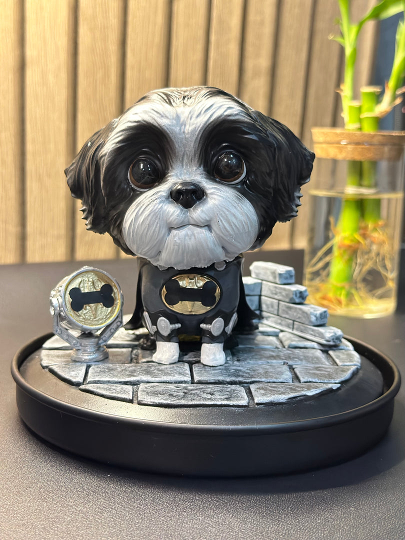 Custom Superhero Dog Diorama