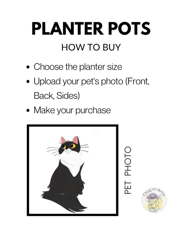 Cat Planter Pot - Personalized