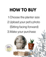 Load image into Gallery viewer, Bunny Planter Pot - Personalized
